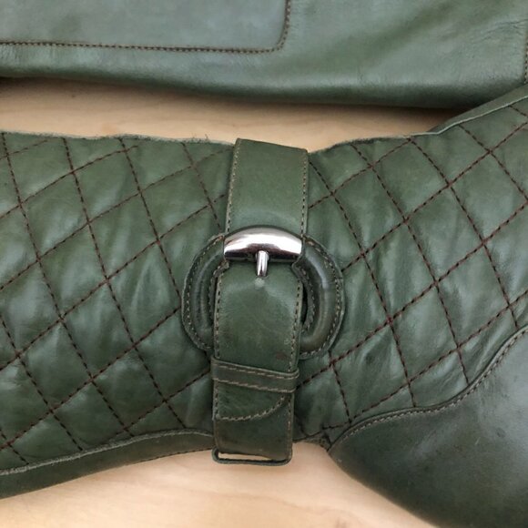 Zandalee Gamuzo Quilted & Buckled Boots - Made in Italy - Picture 6 of 12